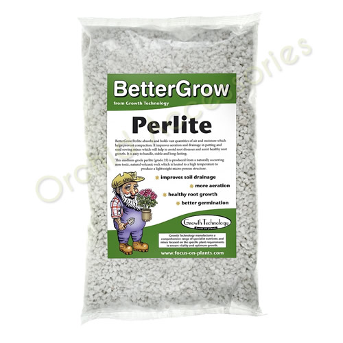 Perlite 3-6mm Grade 5 Litre  Packed in Clear Bags